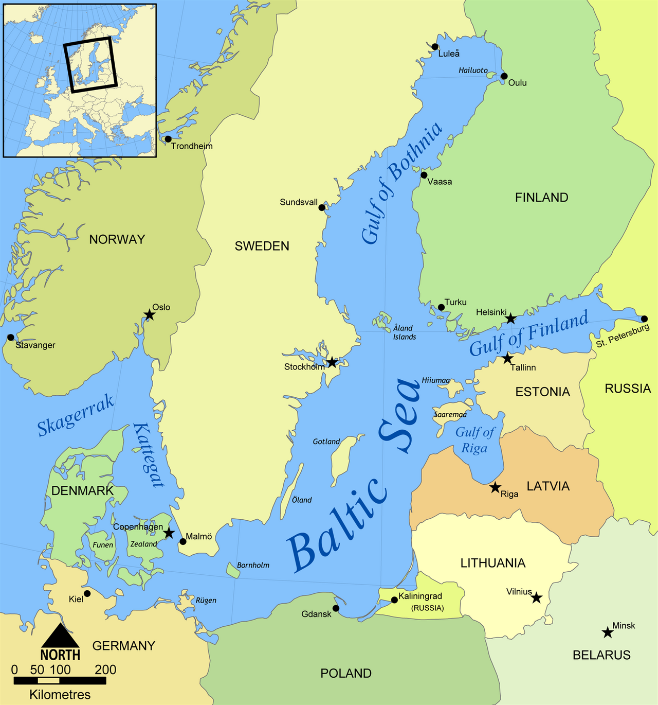 Russia Denmark Baltic Sea